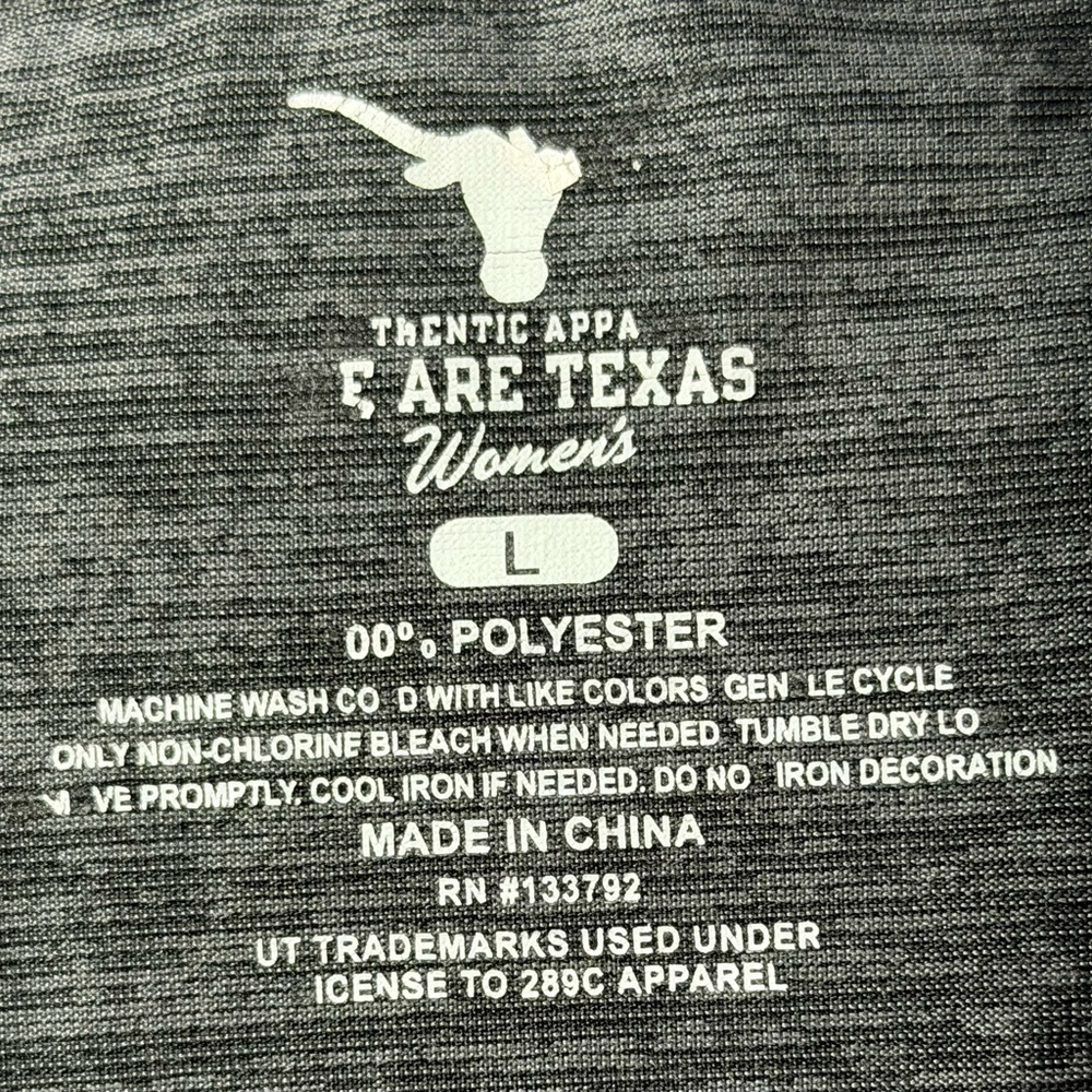 University of Texas Longhorns (UT) Authentic Apparel Half Zip Performance Top L - Picture 2 of 6